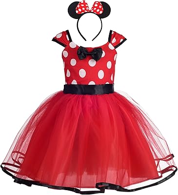 Robe fantaisie en tulle à pois pour petite fille daisy pour fête d'anniversaire