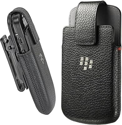 Étui rotatif en cuir blackberry q10, audacieux, incurvé, rond, tempête, torche en cuir