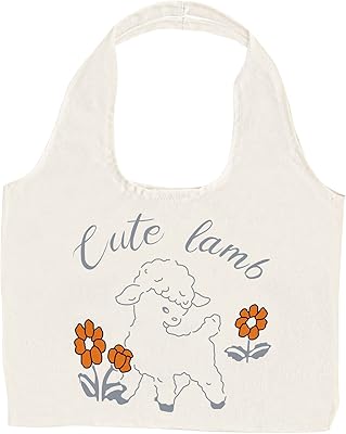 Sac fourre-tout en toile nccwg pour femme, esthétique et mignon pour les sacs