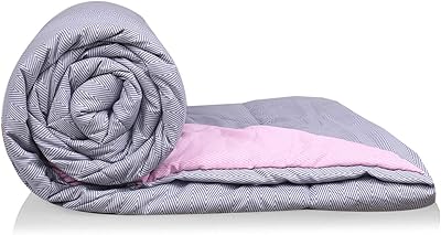 Couette réversible imprimée cooper industries, double (rose et gris, 200 g), ctktc13972
