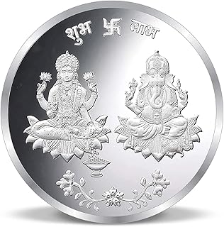 Pièce d'argent traditionnelle lakshmi et ganesh ji precious moments (10 g)