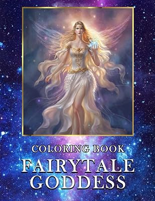 Livre de coloriage de déesse de conte de fées : 30 pages à