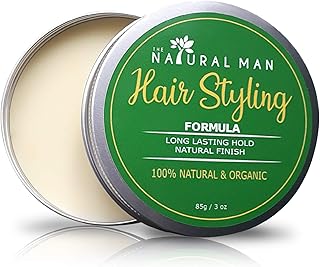 Cire capillaire biologique pour hommes - pommade capillaire 100 % naturelle pour hommes.