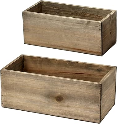 Oiris classic mini boîte en bois 2 pièces pots de plantes