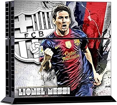 Autocollants de protection en pvc messi design pour sony/playstation 4 avec deux autocollants