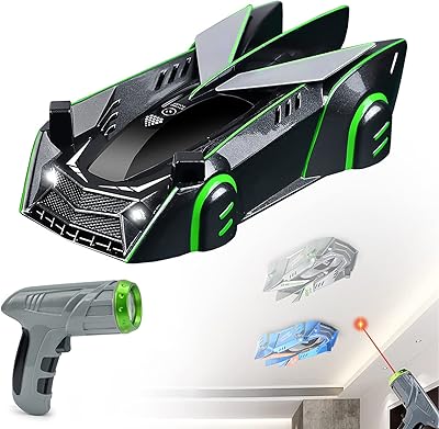 Voiture d'escalade murale télécommandée guidée par laser sans gravité, forte absorption, portée