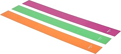 Bande de résistance élastique en caoutchouc thermo-élastique d'exercice amazonbasics - 1500 mm, lot