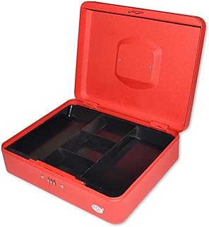 Caisse à serrure numérique fis 12 pouces, finition rouge mat - fscpts0017re