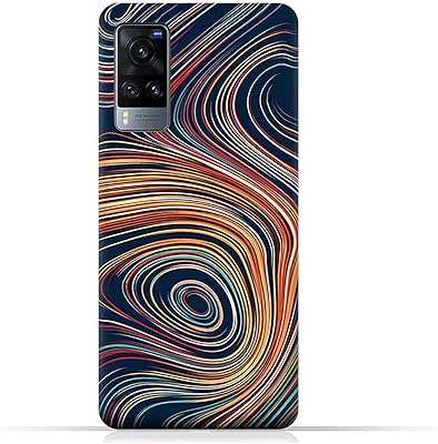 Coque mobile en tpu design amc avec motif de lignes torsadées abstraites