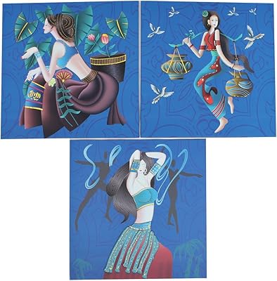 Zhuidjo yunnan femmes peintures carreaux décoration murale papier dur autocollant 3