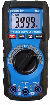 Bek tech b1041 1041-trms multimètre numérique 4000 pièces, plage automatique, tension, courant, résistance