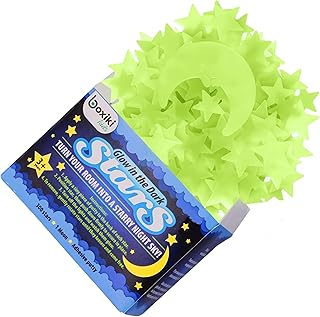 Un ensemble de 300 lunes et étoiles qui brillent dans le noir placés dans un coffret cadeau. étoiles de plafond fluorescentes pour une chambre d'enfant. un ensemble de lune et d'étoiles brillantes adapté aux chambres à coucher et aux chambres d'enfants. De la mode à l'électronique, Diaytar Sénégal a tout ce qu'il vous faut