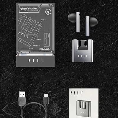 Écouteurs bluetooth 5.2 sans fil stéréo phil true double écouteur avec suppression du