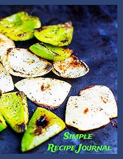 Journal de recettes simple avec poivrons et oignons grillés image : carnets