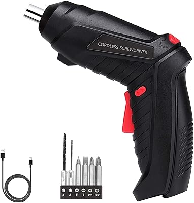 Tournevis électrique 8 en 1, tournevis sans fil rechargeable 3,6 v, tournevis électrique