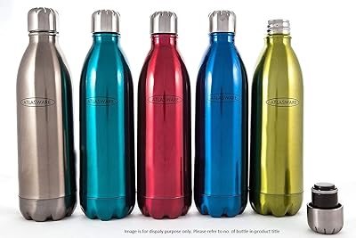 Flacon isotherme chaud et froid atlasware en acier inoxydable - 2 pièces