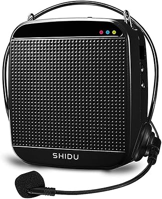 Shido m600 mini amplificateur portable avec microphone filaire 15 w pa haut-parleur prise