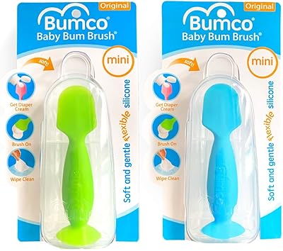 Brosse pour fesses de bébé, mini applicateur de crème contre l'érythème fessier avec sac de voyage, silicone souple et flexible, cadeau unique pour garçons et filles, [bleu + vert]. Votre marketplace de proximité digitale : Diaytar
