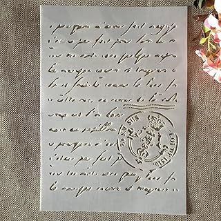 Edupro - a4 29 cm texte de courrier avec tampon diy pochoirs