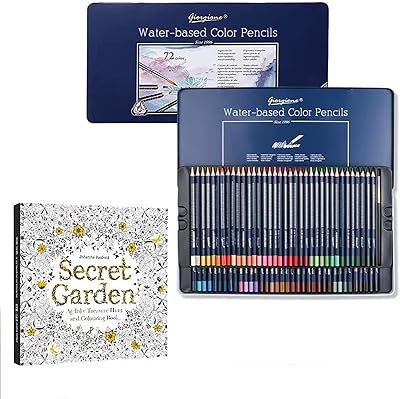 Crayons de couleur et livre de coloriage pour enfants et adultes - 96