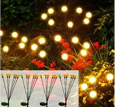 Lumières solaires d'extérieur en forme de luciole ori-panda lampes de jardin étanches