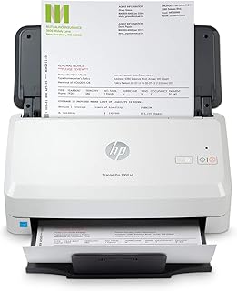 Scanner feuille à feuille hp scanjet pro 3000 s4 (6fw07a), gris clair