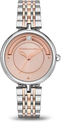 Montre habillée pour femme, montre analogique argent et or rose, tt argent/or rose, montre analogique. Le e-commerce qui respecte votre pouvoir d'achat : Diaytar