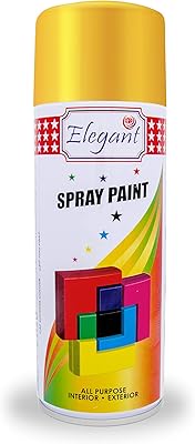 Peinture en aérosol multi-usages élégante - jaune vif - 400 ml - peinture