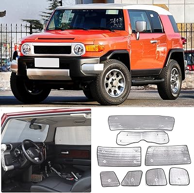 8 pièces de rideaux de fenêtre de voiture pour toyota fj cruiser 2007-2021