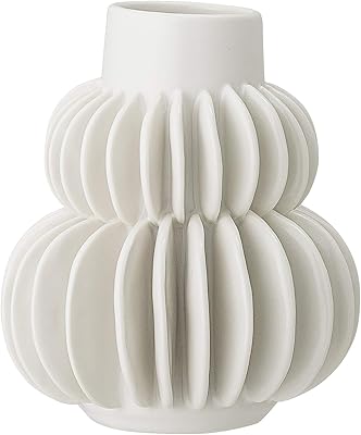 Vase en céramique blanche bloomingville
