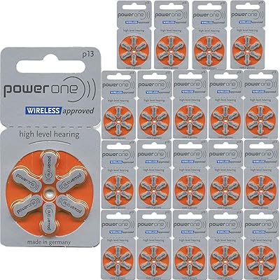 Pile pour aide auditive powerone power taille unique 13 (120) (p13-120)