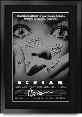 Hwc trading fr a3 scream 1 gifts affiche imprimée photo autographe signée