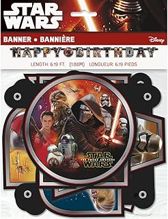 Star wars épisode 7 le réveil de la forcebannière d'anniversaire détaillée