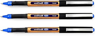Stylos plume uni ball eye ub-150-10 larges - 1,0 mm - bleu