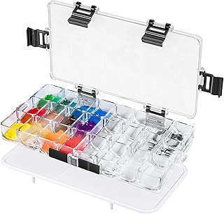 Le bac à peinture hermétique castowave reste humide pour l'aquarelle, la gouache, l'acrylique