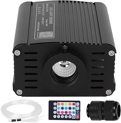 Lumière à fibre optique luminosité réglable dc 12v 16w ​​​​rgbw décoration de la maison