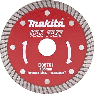 Makita d-05206 acc meule diamantée type ondulé pour marbre/ciment, taille 105 mm