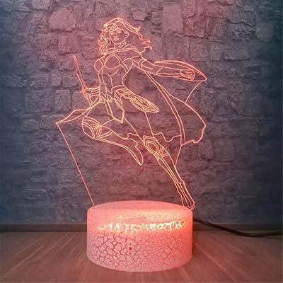 Lampe de poche décorative saiki k anime3d fausse lampe de table de chevet