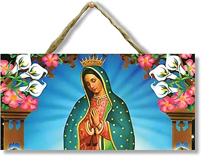 Panneau en bois virgen de guadalupe reina de mexico (4" x 8") cuadro de virgen de guadalupe. belle impression numérique sur bois virgen de guadalupe.. Gagnez du temps et de l'argent avec Diaytar