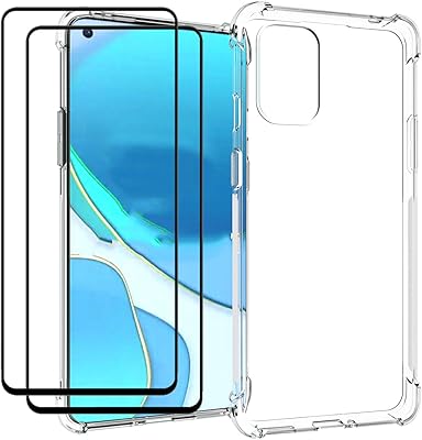 Easylifego pour oneplus 8t / oneplus 8t 5g coque avec verre trempé