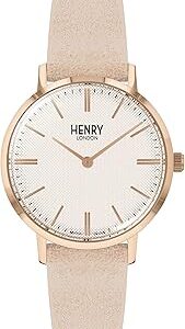 Montre à quartz analogique classique henry london avec bracelet en cuir hl34-s-0342. Achetez en toute sérénité sur Diaytar