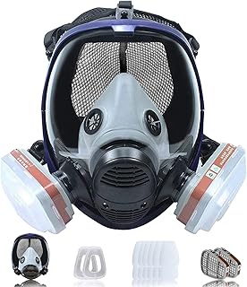 Respirateur intégral 18 en 1 masque respiratoire avec filtres anti-poussière masques