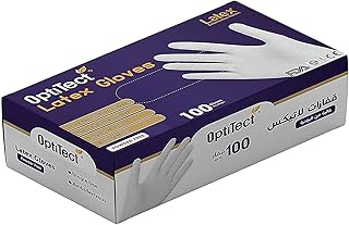 Gants jetables en latex non poudrés opti-tect extra résistants idéal pour les soins