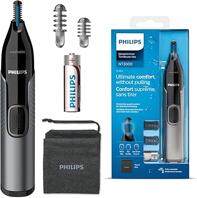 Tondeuse nez et oreilles philips nt3650/16 série 3000 étanche nc