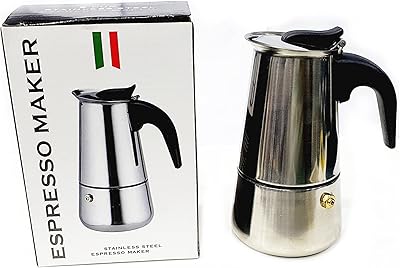 Machine à expresso sur cuisinière, cafetière moka, cafetière italienne classique en acier inoxydable