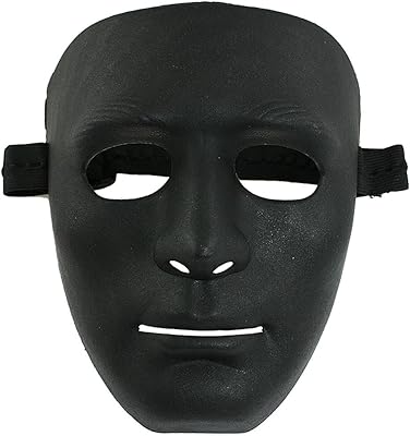 Zhuidjo war game casque intégral en plastique uni noir pour homme