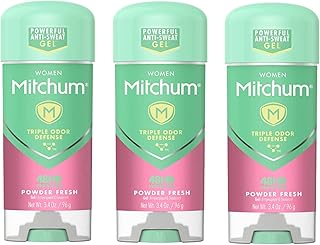 Mitchum for women déodorant anti-transpirant en poudre transparente en gel frais 3,40 oz
