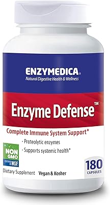 Enzymedica, enzyme defense (anciennement vera stop), 180 gélules