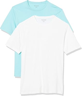 T-shirt à manches courtes et col rond amazon essentials pour hommes, paquet