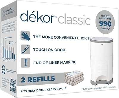 Recharges de seau à couches dekor classic | 2 unités | système
